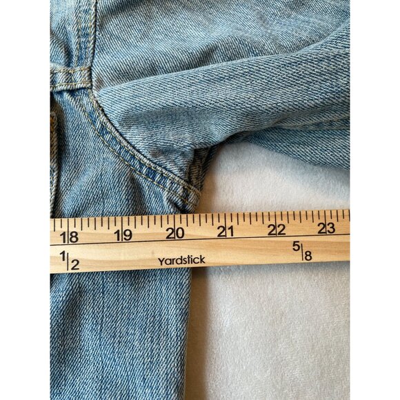 Levis Womens Mens Western Denim Jacket Size CH Light Wash Y2K Streetwear - Picture 3 of 12